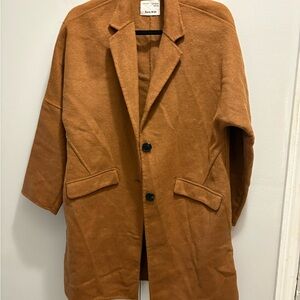 Zara Kids Tan Wool blend size 13/14 Pea Coat